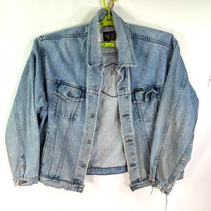 Vintage Harley-Davidson Distressed Jean Jacket Men's Size XXL Blue